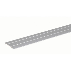 Barre de seuil autoadhésive en aluminium argenté 38 x 1 mm 0