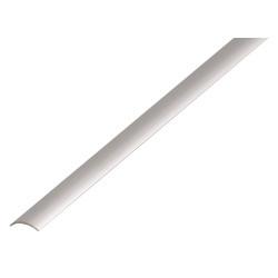 Barre de seuil autoadhésive en aluminium argenté 30 x 1 mm 0