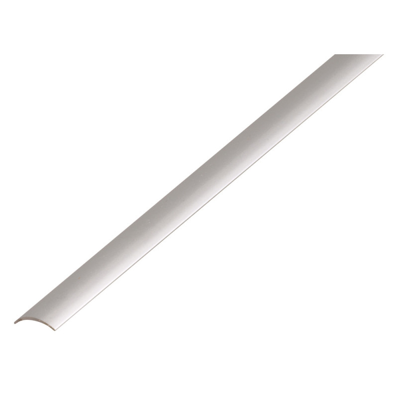 Barre de seuil autoadhésive en aluminium argenté 30 x 1 mm 0