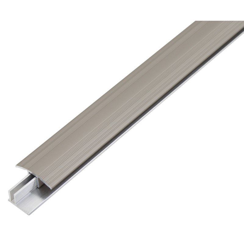 Barre de seuil Duo en aluminium inox 34 x 13 mm 1 m ALBERTS