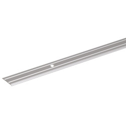 Barre de seuil percée en aluminium inox 38 x 1 mm 0