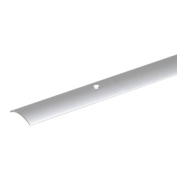 Barre de seuil percée demi lune en aluminium inox 30 x 1 mm 0