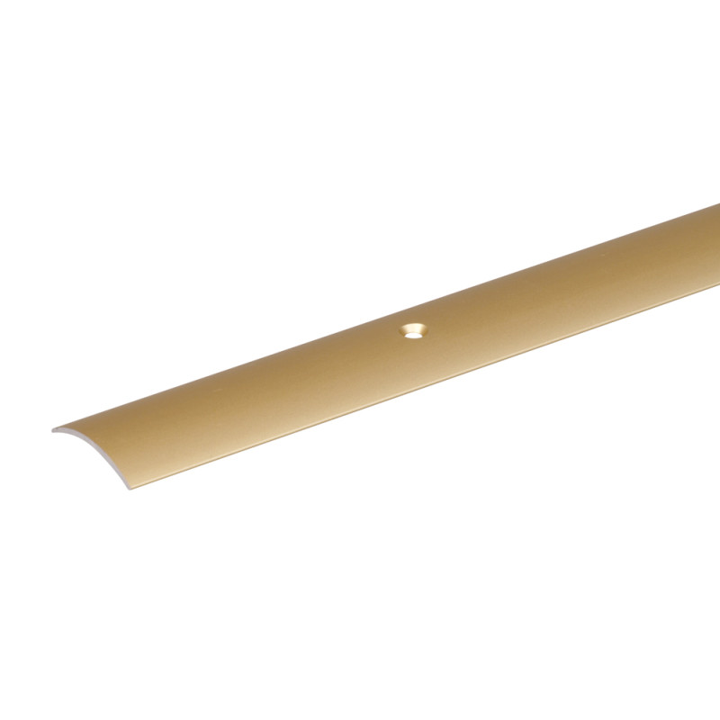 Barre de seuil percée demi lune en aluminium sable 30 x 1 mm 0