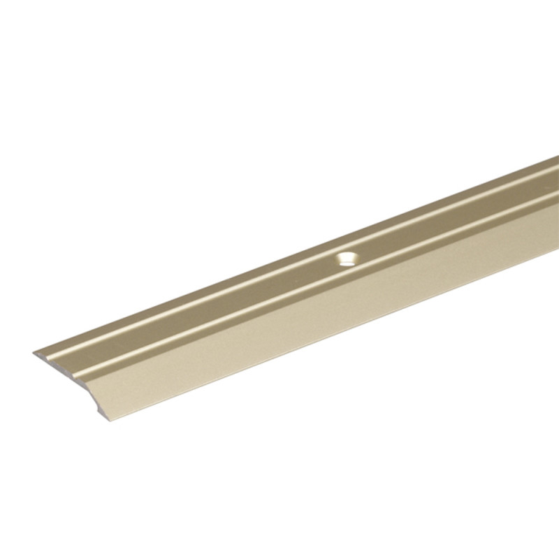 Barre de seuil percée en aluminium sable 30 x 4 mm 0