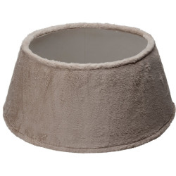 Jupe pied sapin fausse fourrure taupe 55cm – Chic & Douillet