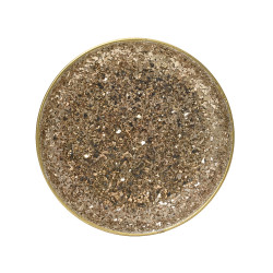 Assiette décorative en fer cuivre vieilli Ø 29 cm DECORIS