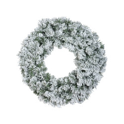 Couronne de Noël Imperial vert enneigé Ø 60 cm