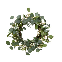 Couronne de Noël avec feuilles d'eucalyptus Ø 50 cm