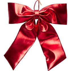 Noeud en tissu rouge 68 x 80 cm