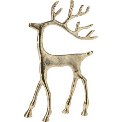 Renne en aluminium doré 20 x 31 cm