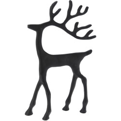 Renne en aluminium noir 19 x 31 cm