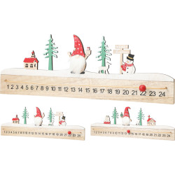 Calendrier de l'avent en MDF 40 x 4 x 14 cm