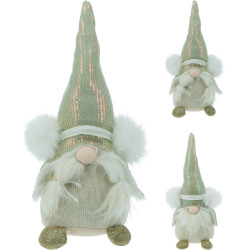 Gnome en peluche avec cache-oreilles 39 cm