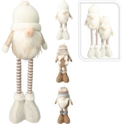 Gnome avec jambes télescopiques marron 13 x 9