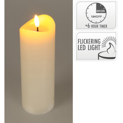 Bougie LED ivoire Ø 7 x 15 cm