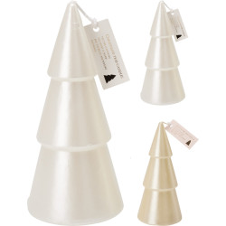 Bougie sapin métallisé Ø 8