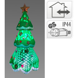 Sapin de Noël LED gonflable Ø 110 x 240 cm