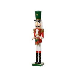 Figurine Casse-Noisette en bois avec tambour 50 cm DECORIS