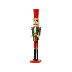 Figurine Casse-Noisette en bois avec tambour 76 cm DECORIS