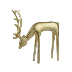 Cerf en polyrésine doré 31
