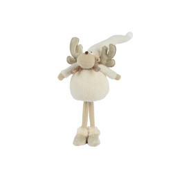 Cerf debout en polyester 20 x 15 x 53 cm DECORIS