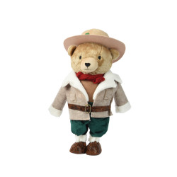 Ours aventurier en polyester 60 cm DECORIS