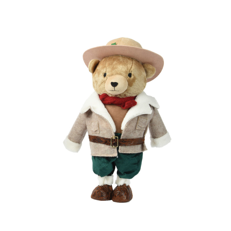Ours aventurier en polyester 60 cm DECORIS