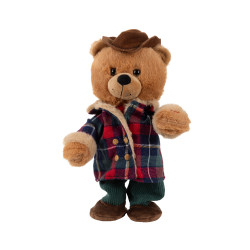 Ours Paddington musical en polyester 32 cm KAEMINGK