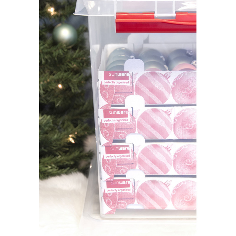 Box rangement Noël Q-Line 38L SUNWARE – Organisez vos fêtes | SUNWARE