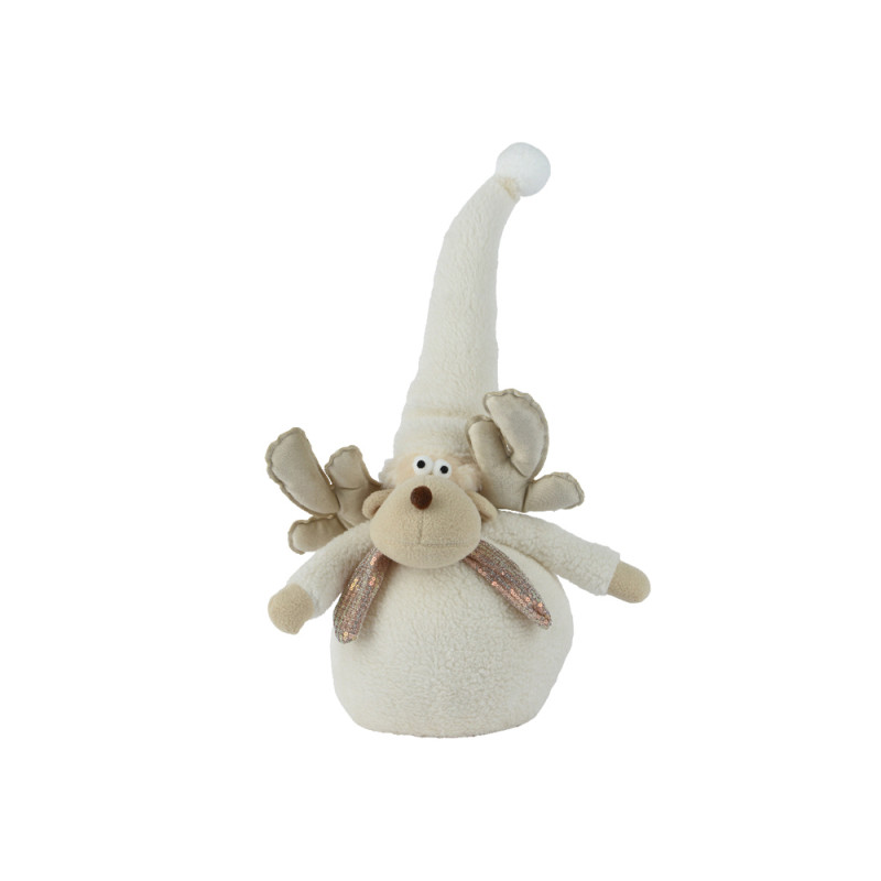 Buttoir de porte cerf en polyester 24 x 18 x 51 cm DECORIS