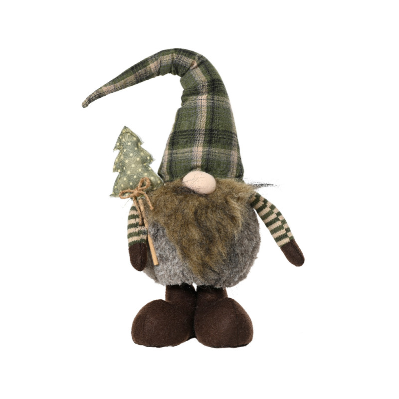 Gnome debout en polyester 19 x 14 x 51 cm DECORIS