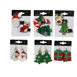Accessoires de Noël pailletés DECORIS