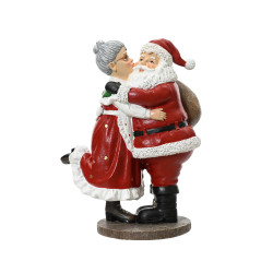 Figurine de Mère Noël et Père Noël 20 cm DECORIS