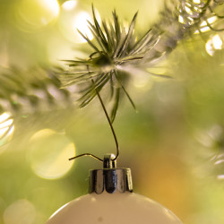 Attache en fer pour boule de Noël dorée 50 pièces DECORIS