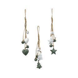 Suspension de Noël en fer 27 cm DECORIS