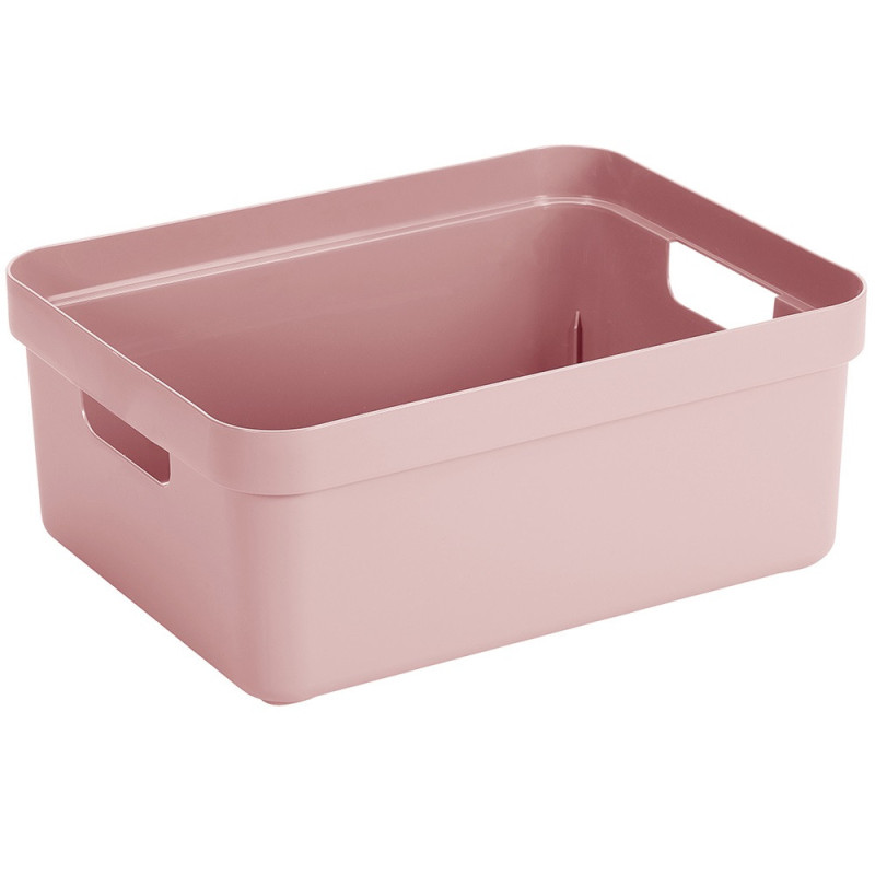 Boîte de rangement Sigma Home rose 24 L – Organisez votre espace | SUNWARE