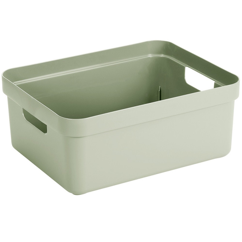 Boîte de rangement Sigma Home 24 L verte – Organisez votre espace | SUNWARE
