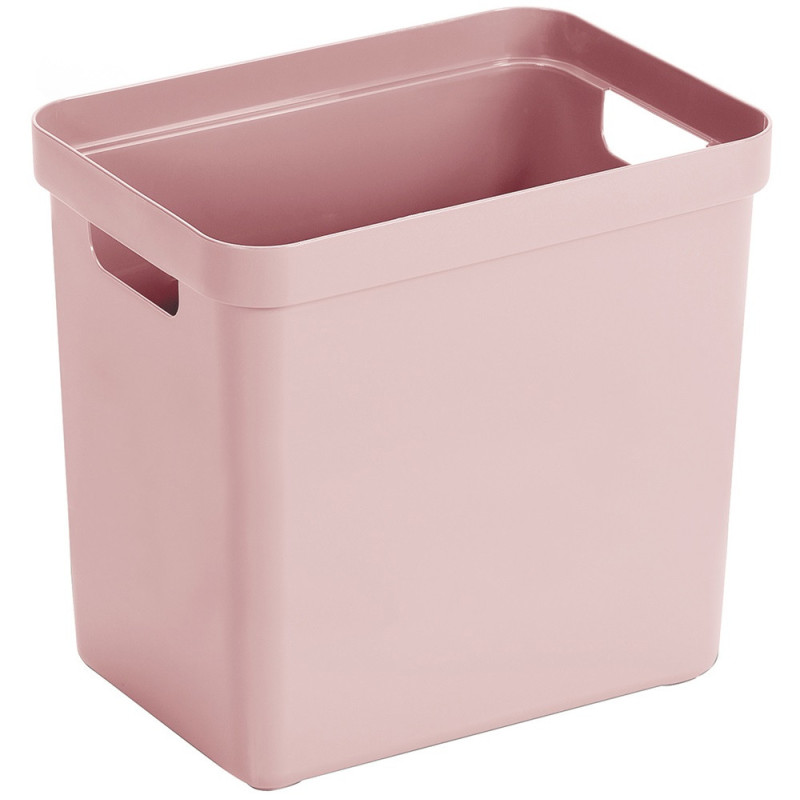 Boîte de rangement Sigma Home rose 25 L – Organisez | SUNWARE