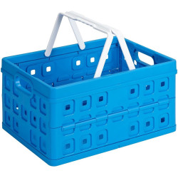 Box rangement pliant 32L bleu – Gain de place | SUNWARE
