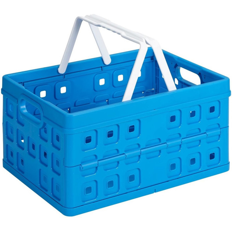 Box rangement pliant 32L bleu – Gain de place | SUNWARE