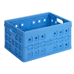 Box Rangement Pliant Square 32L Bleu – Gain de Place | SUNWARE