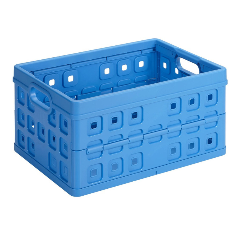 Box Rangement Pliant Square 32L Bleu – Gain de Place | SUNWARE