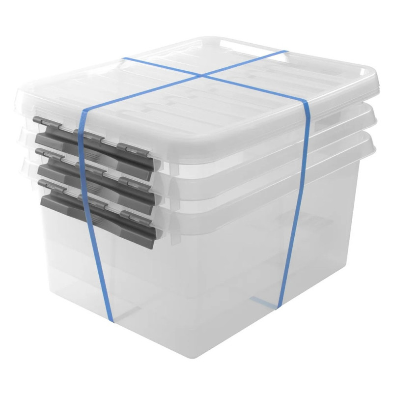 Box rangement Q-line 120L – Lot 3 pièces | SUNWARE