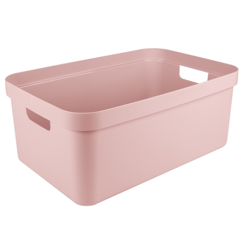 Boîte de rangement Sigma Home 45 L rose – Organisez votre espace | SUNWARE