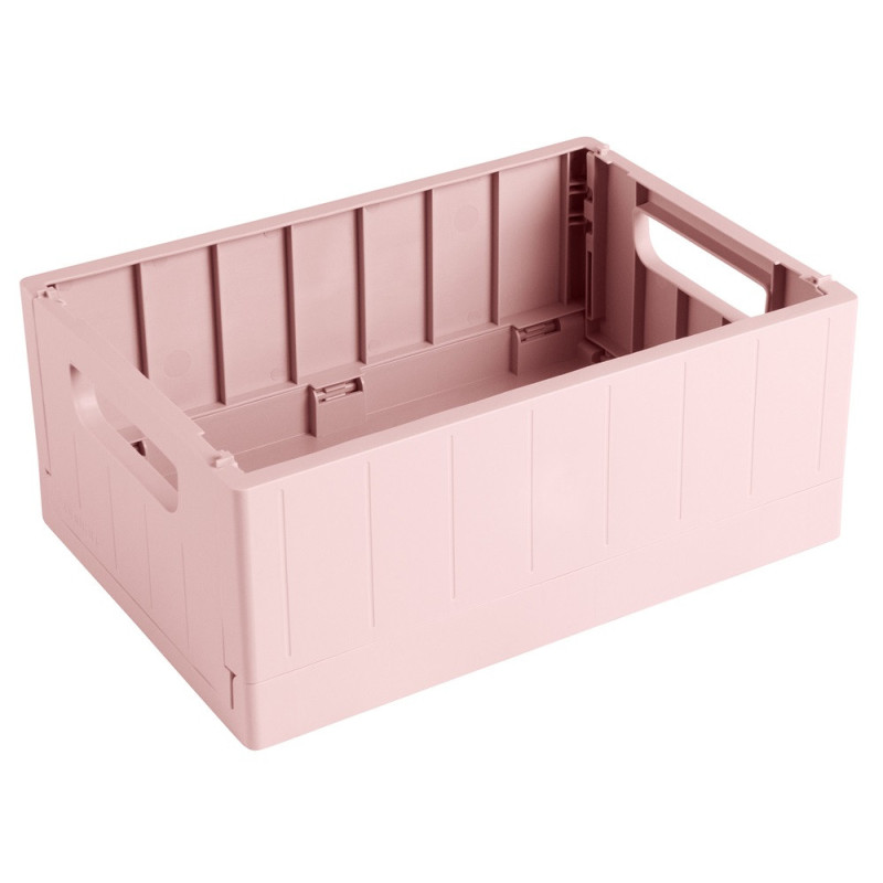 Box de rangement pliant rose 4,6L – Gain de place | SUNWARE