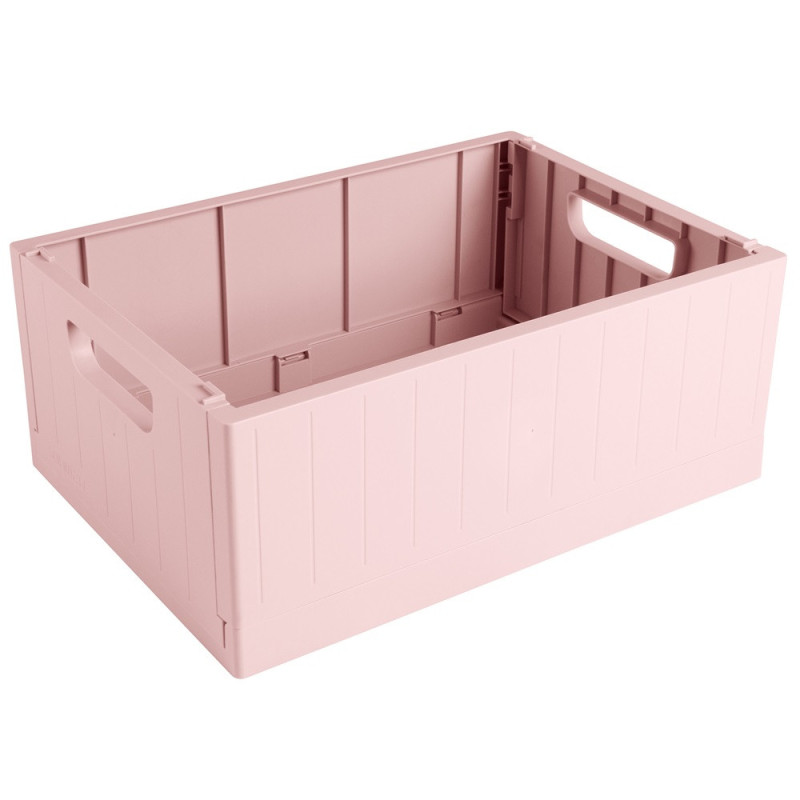 Box de rangement pliant rose 13L – Gain de place | SUNWARE
