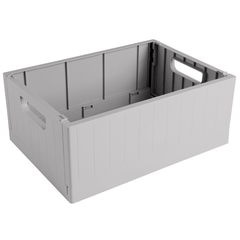 Box de rangement pliant gris 13L – Gain de place | SUNWARE