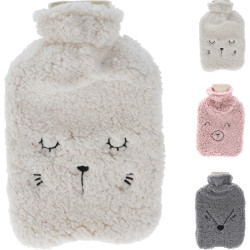 Bouillotte sherpa avec visage 1