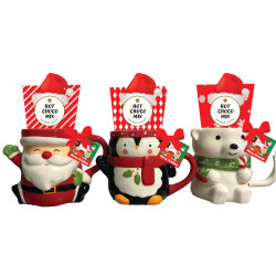 Mug de Noël avec chocolat chaud