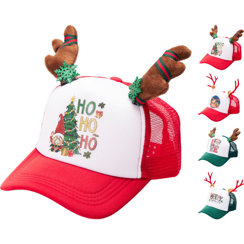 Casquette de Noël avec bois de cerf